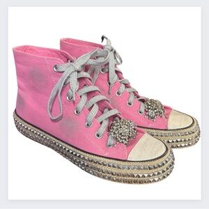 STUDDED HIGH TOP SNEAKER